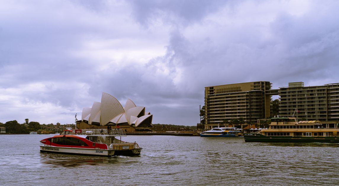 Sydney Opera House and harbour, Australia